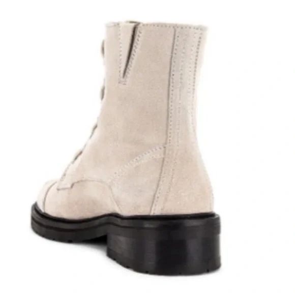 All Saints Ariel CombatBoots Suede Lug Sole Grunge Biker Boots Size